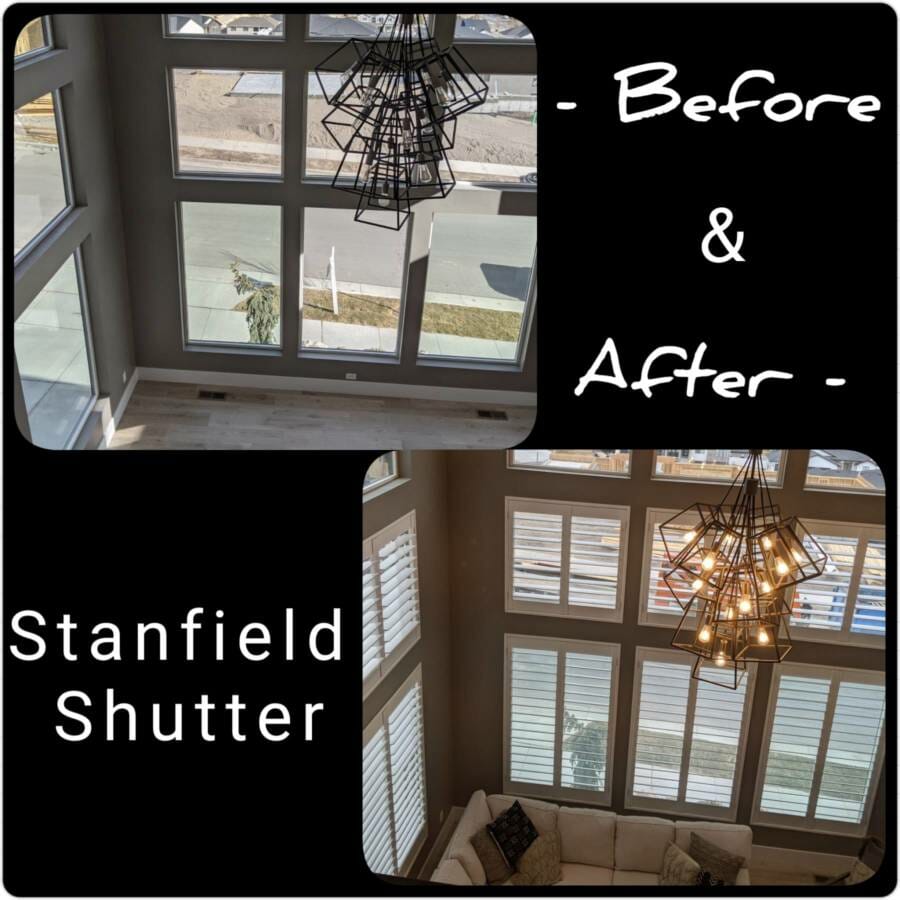 living room plantation shutters standfield shutters